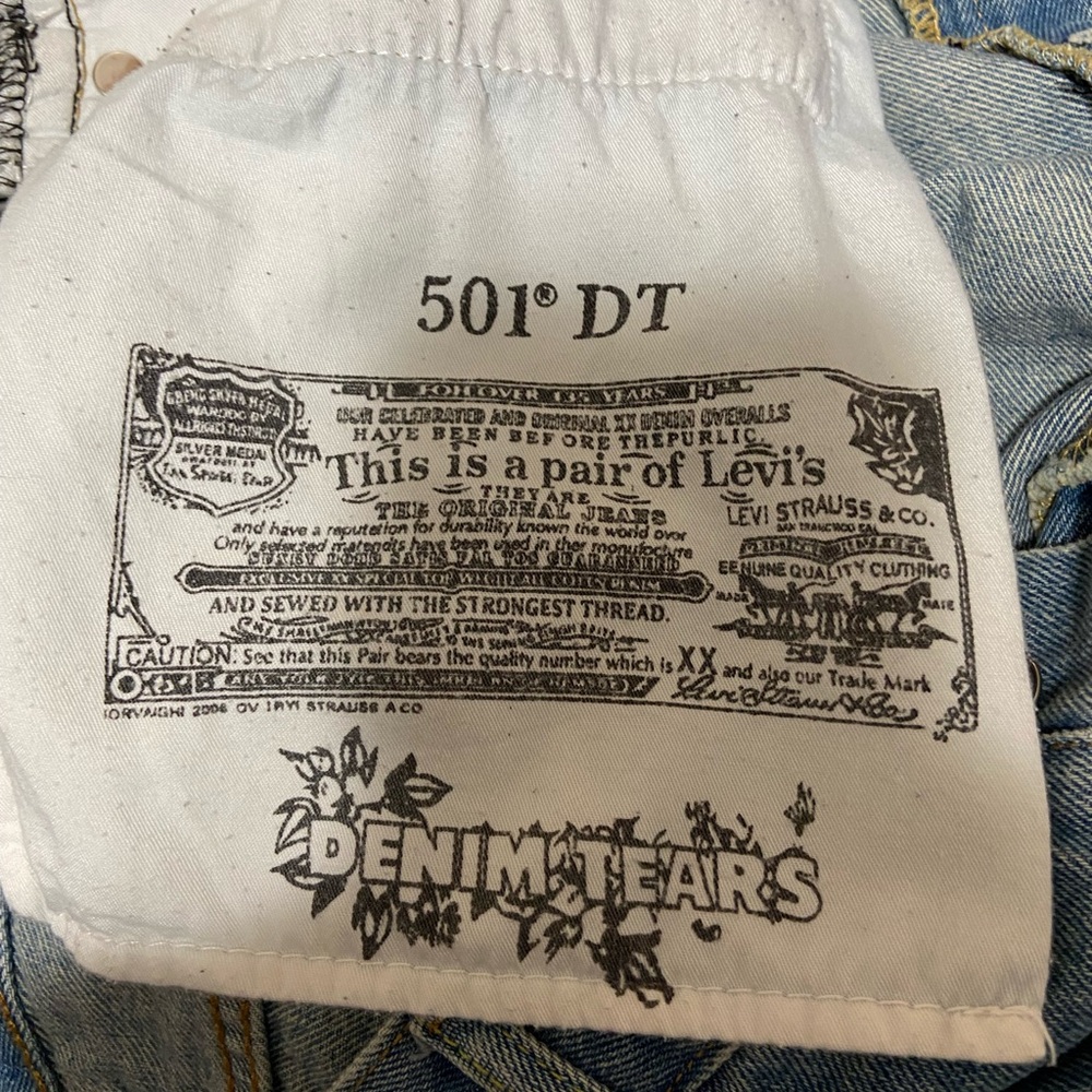 Denim tears cotton wreath jeans 36x32 - Picture 7 of 7